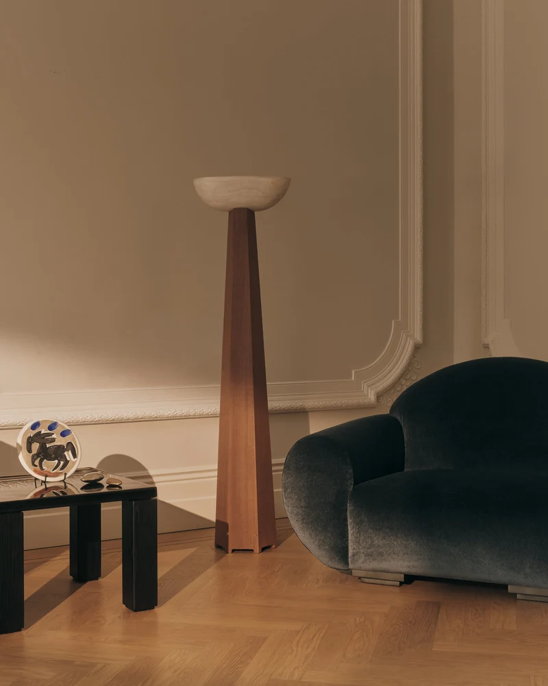 Vesuvius Alabaster Floor Lamp