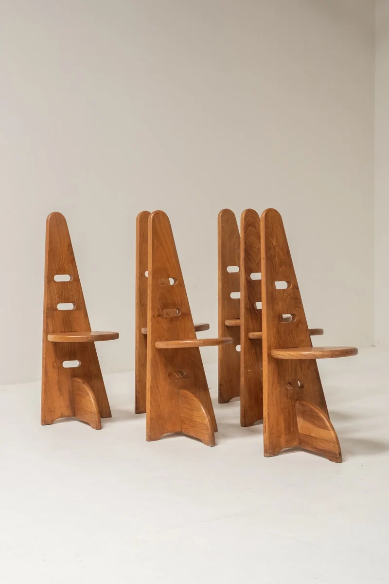 Set of Six Chairs in the Style of Gijs Boelaars