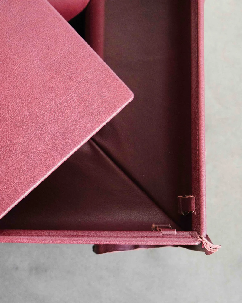 FINN Leather Side Table