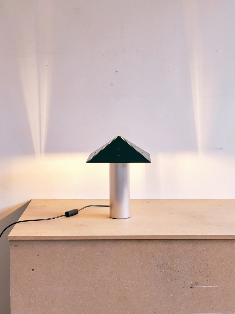 Chimney Steel Table Lamp - Art Deco Style
