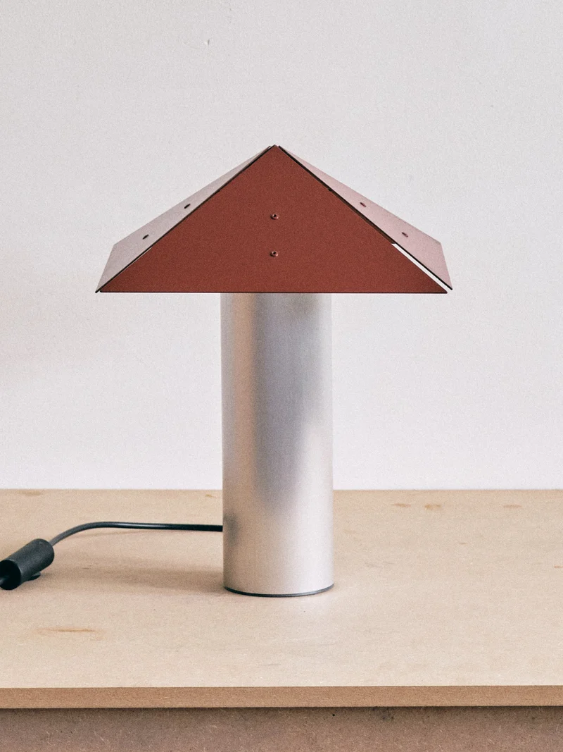 Chimney Steel Table Lamp - Art Deco Style