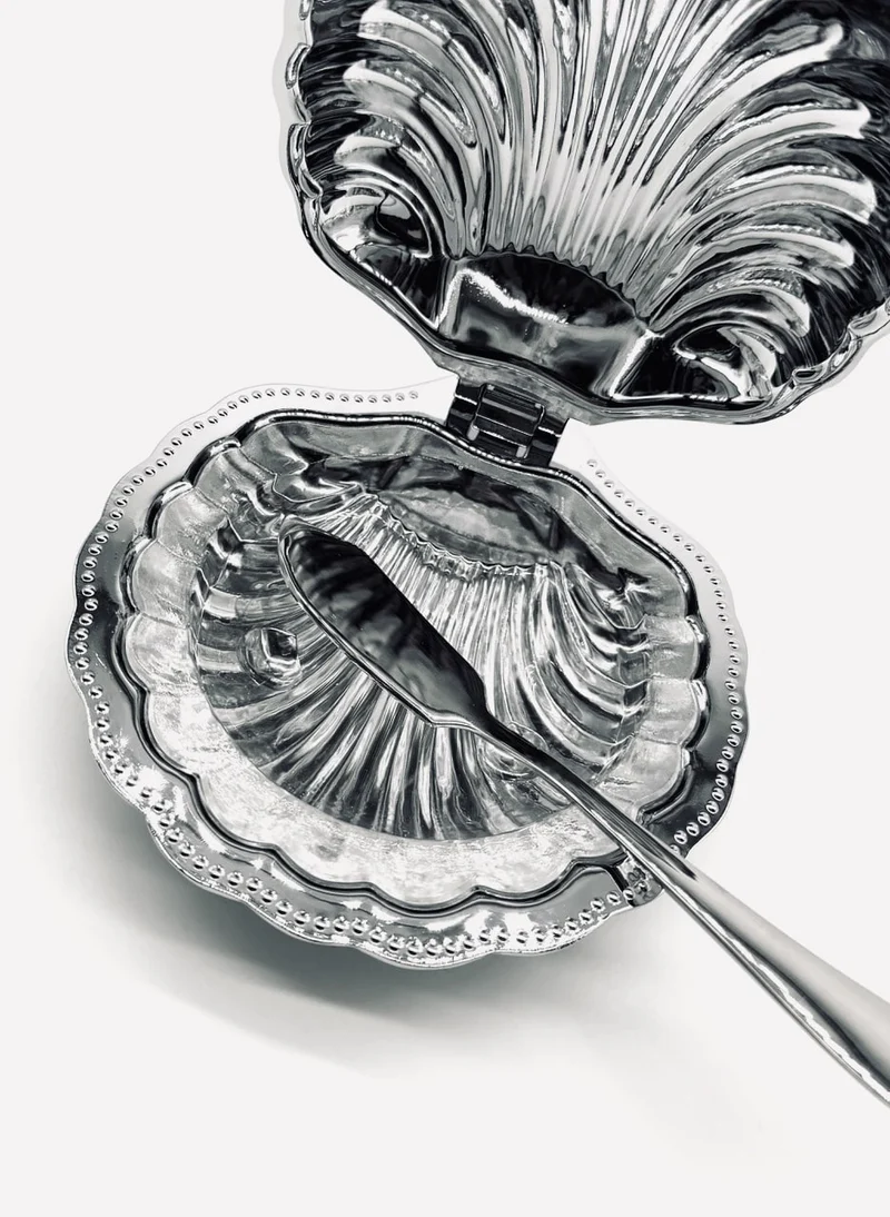 Shell Dish in Glass and Steel