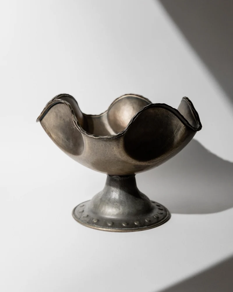 1950s Silver Plated Copper Bowl