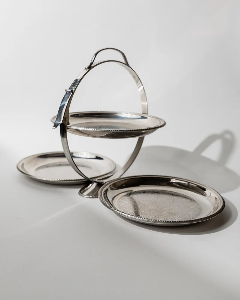 1960s Folding Serving Tray Etagere