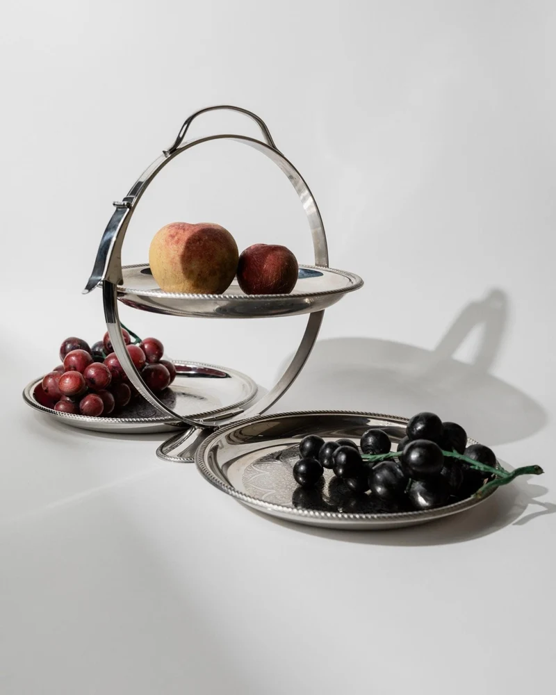 1960s Folding Serving Tray Etagere