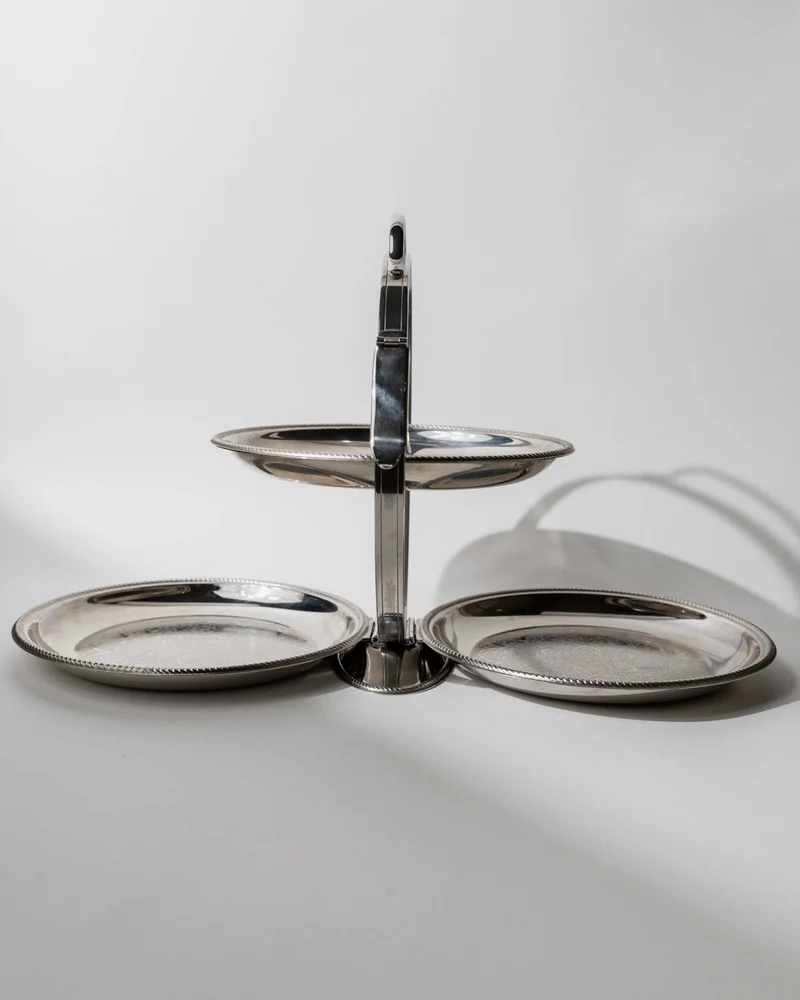 1960s Folding Serving Tray Etagere
