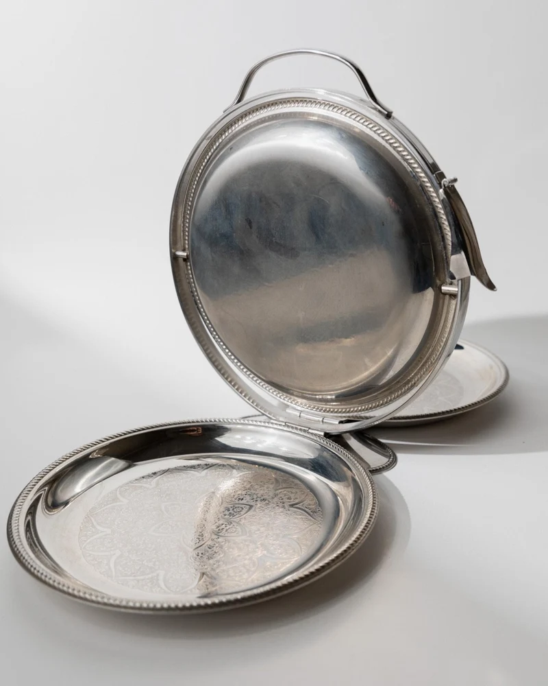 1960s Folding Serving Tray Etagere