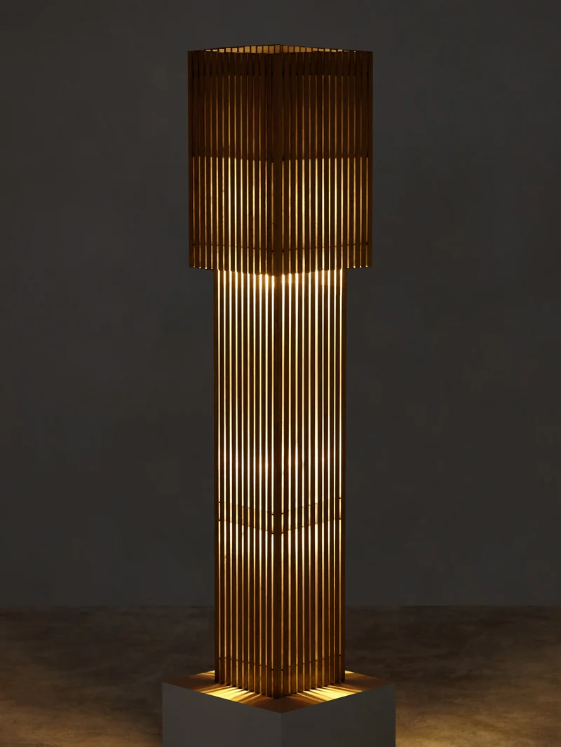 Metal Parallilo Aluminium Floor Lamp