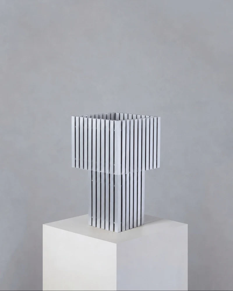 Metal Parallilo Aluminium Table Lamp