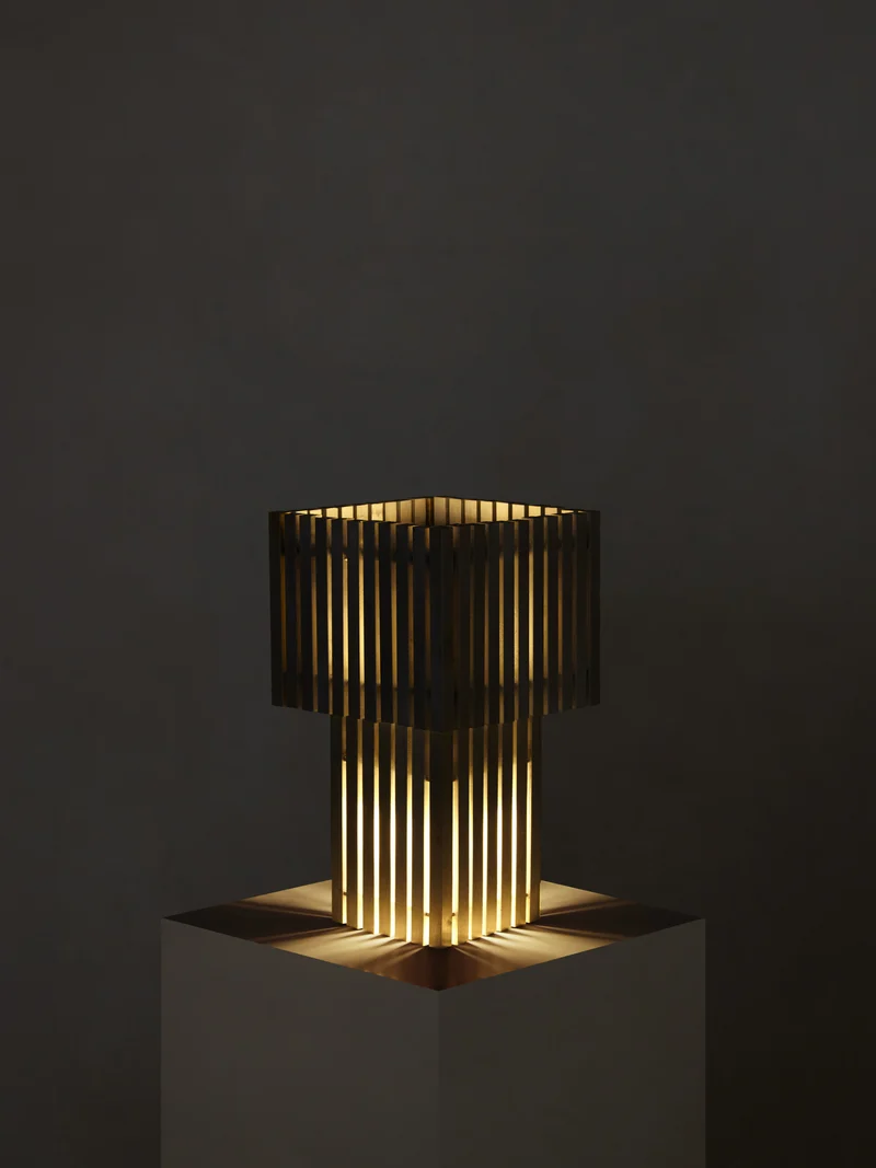 Metal Parallilo Aluminium Table Lamp