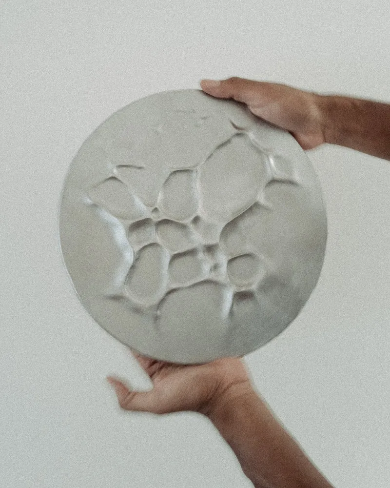 Tramontana Relief I – Sculptural Dish in Cast Aluminium