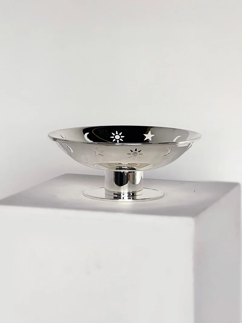 Star, Sun, Moon Dish on Pedestal