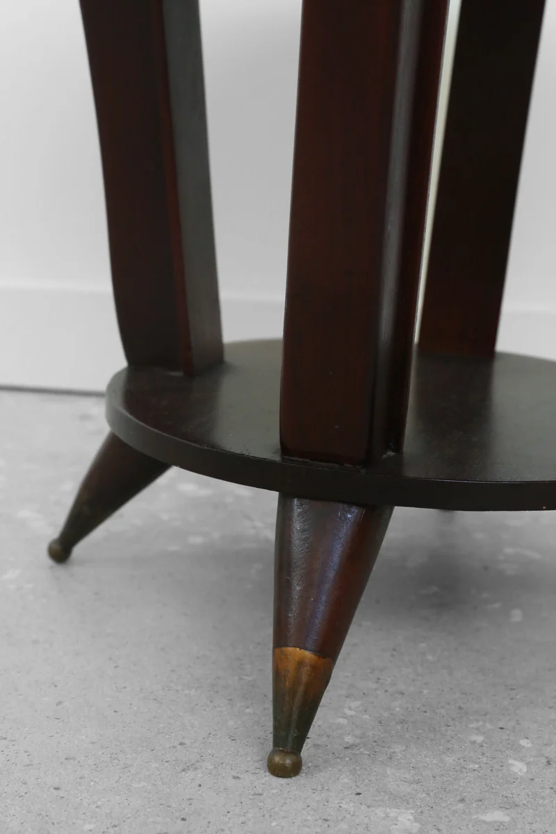 Secession Style Wood Side Table