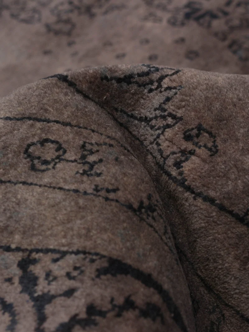 Overdyed Rug in Mulberry 241 x 307 cm