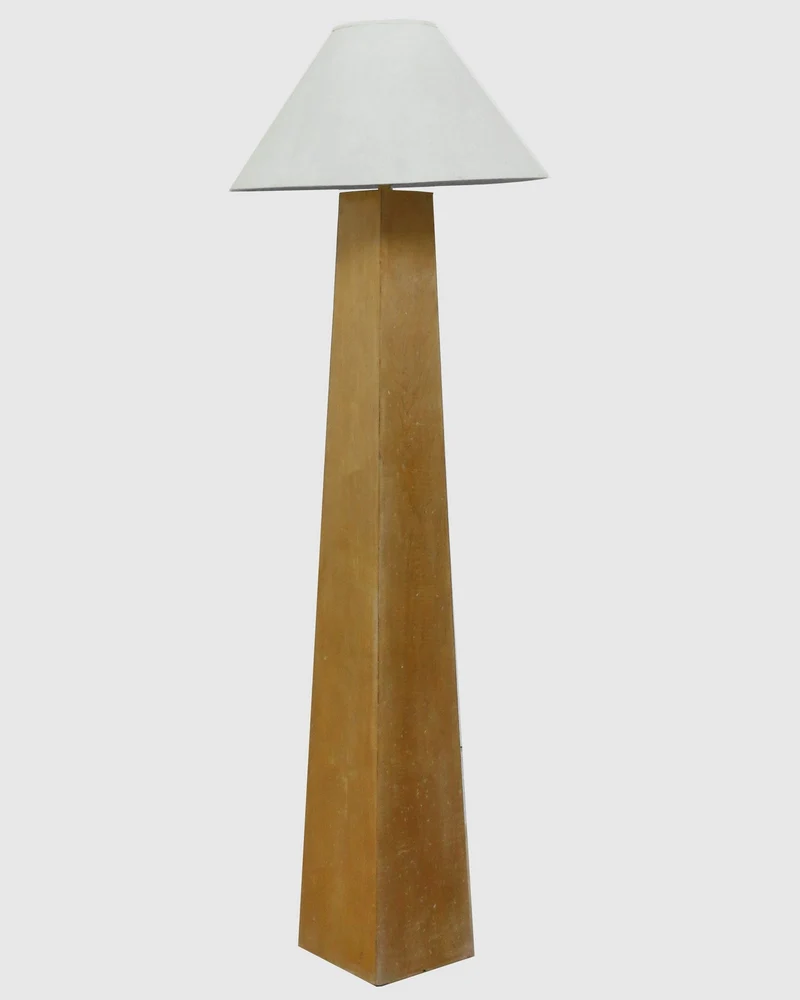 Vintage Architectural Wood Floor Lamp
