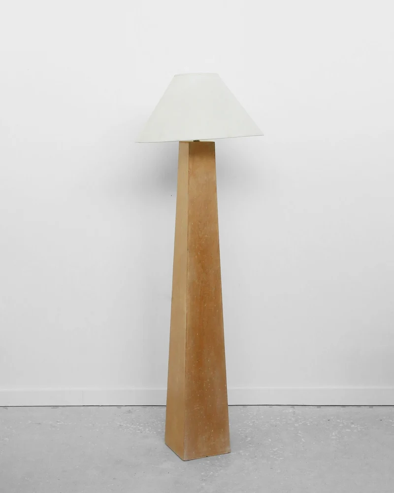 Vintage Architectural Wood Floor Lamp