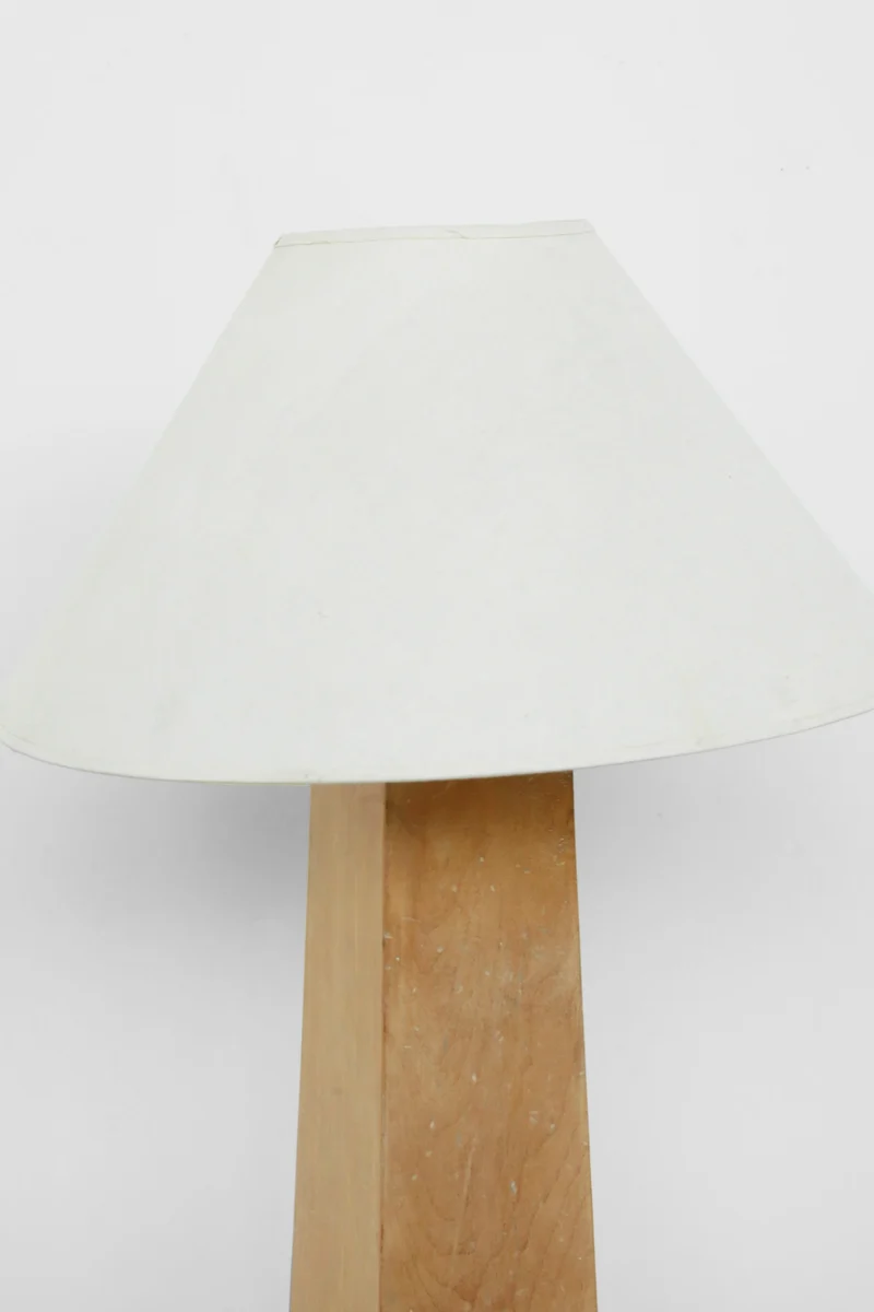 Vintage Architectural Wood Floor Lamp