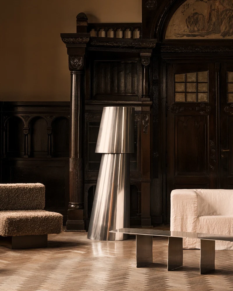 Aluminum Aluminium Floor Lamp Object120