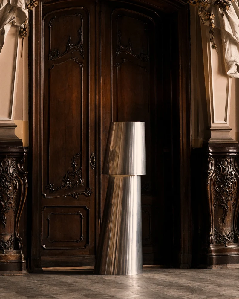 Aluminum Aluminium Floor Lamp Object120