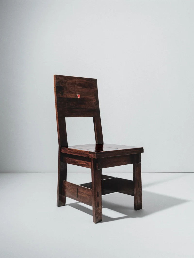 Giovanni Michelucci, Set of Four Wood Side Chairs, Italian Modernism, 1919