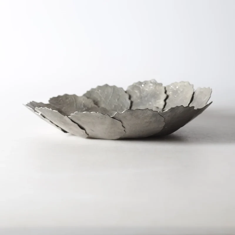 Large Decorative 'Höstlöv' Pewter Dish, (1973)
