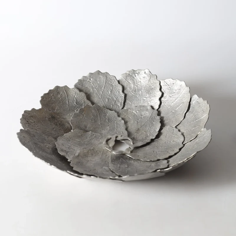 Large Decorative 'Höstlöv' Pewter Dish, (1973)