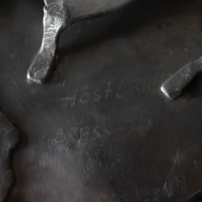 Large Decorative 'Höstlöv' Pewter Dish, (1973)