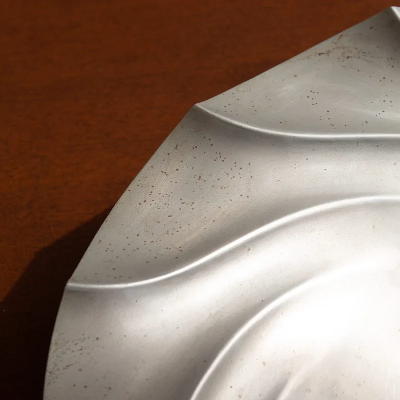 Art Deco Silver Plate Tray – Sculptural Serving Piece