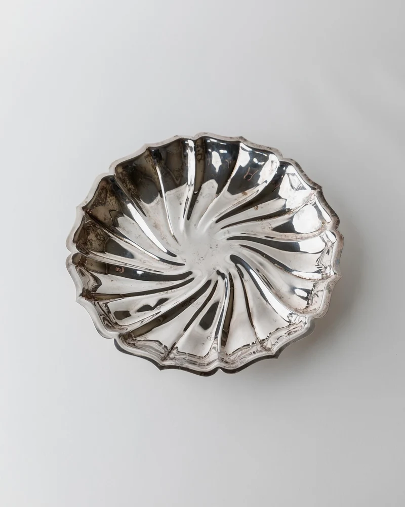 1960s Silver Plated Plate