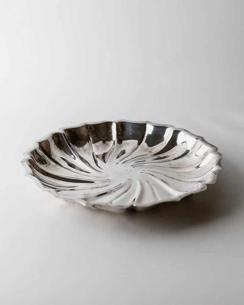 1960s Silver Plated Plate