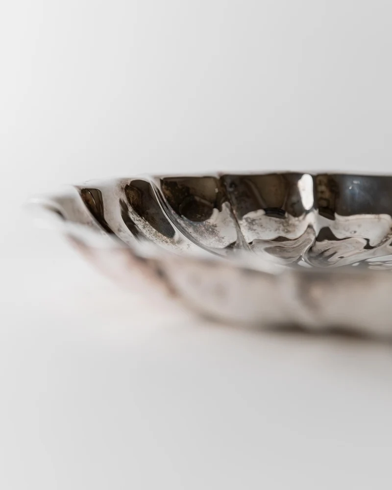 1960s Silver Plated Plate