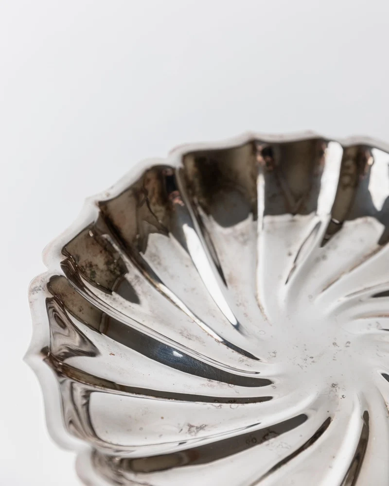 1960s Silver Plated Plate