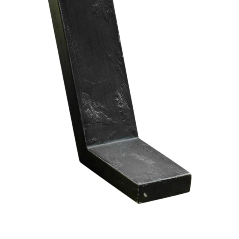 Table de bout en verre trempé, en bois et métal rustique - Sawyer