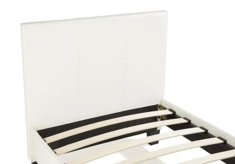 Lit simple simili blanc - Soft