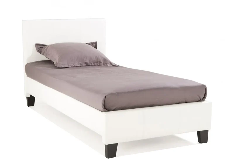 Lit simple simili blanc - Soft