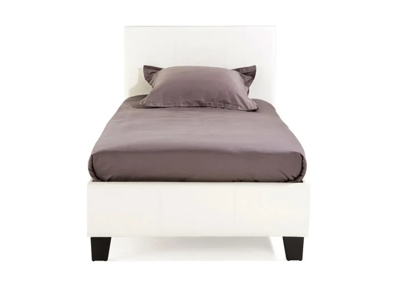 Lit simple simili blanc - Soft