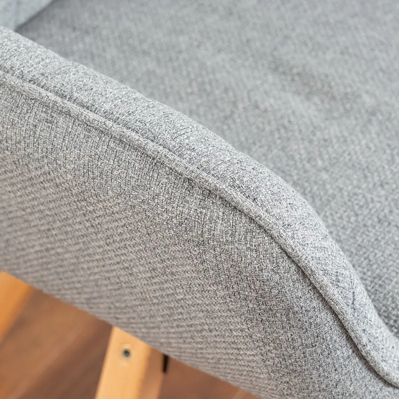 Lot de 2 chaises de salle à manger confortables en tissu gris pivotantes 360° - CARSON FABRIC GREY 2PCS