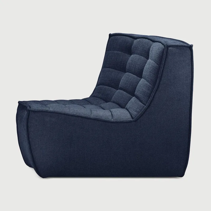 Ethnicraft Canapé Modulaire N701 - Tissu Éco (Angle Arrondi 45°)