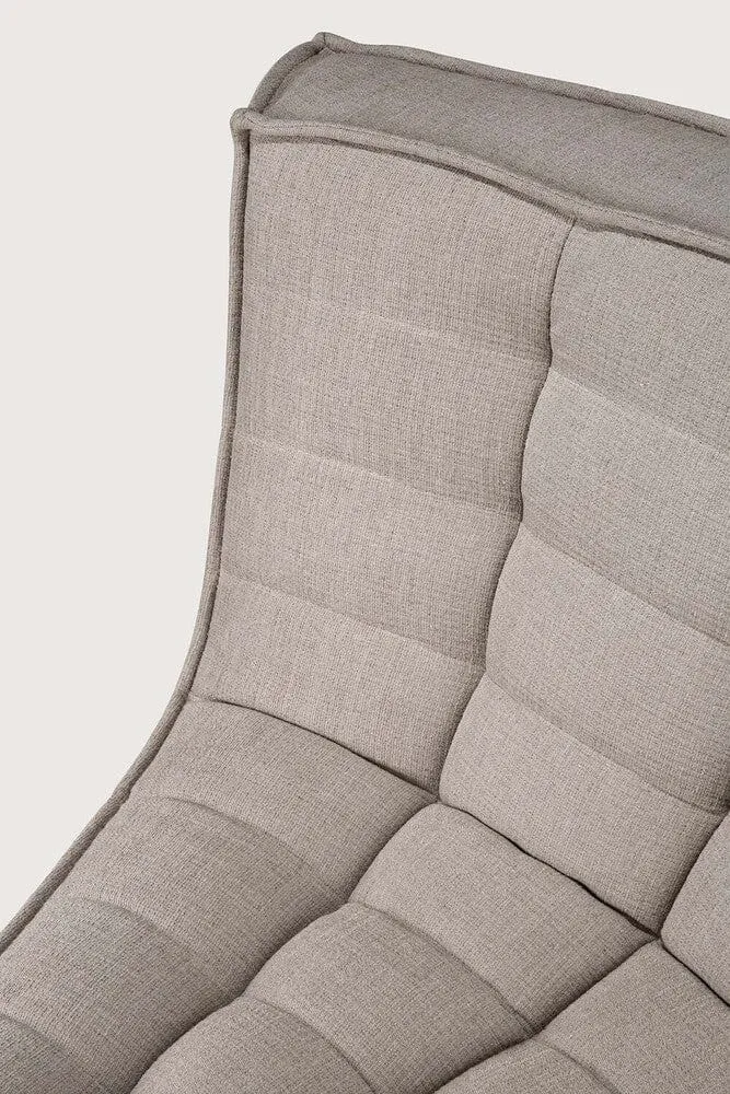 Ethnicraft Canapé Modulaire N701 - Tissu Éco (Angle Arrondi 45°)