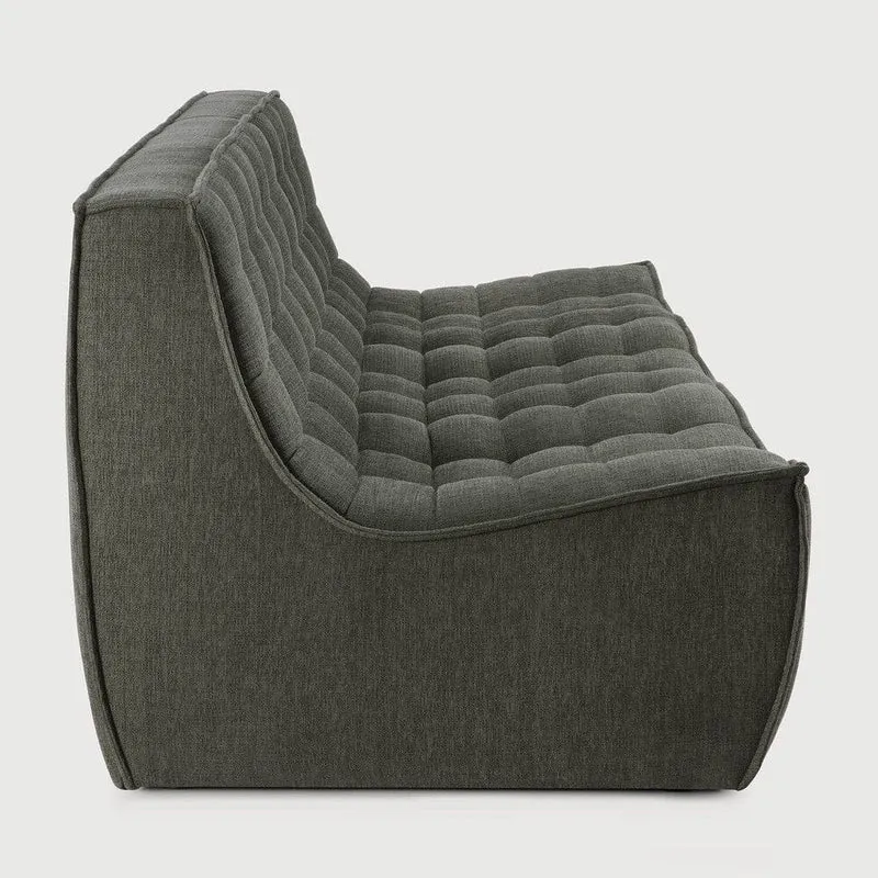 Ethnicraft Canapé Modulaire N701 - Tissu Éco (3 Places)
