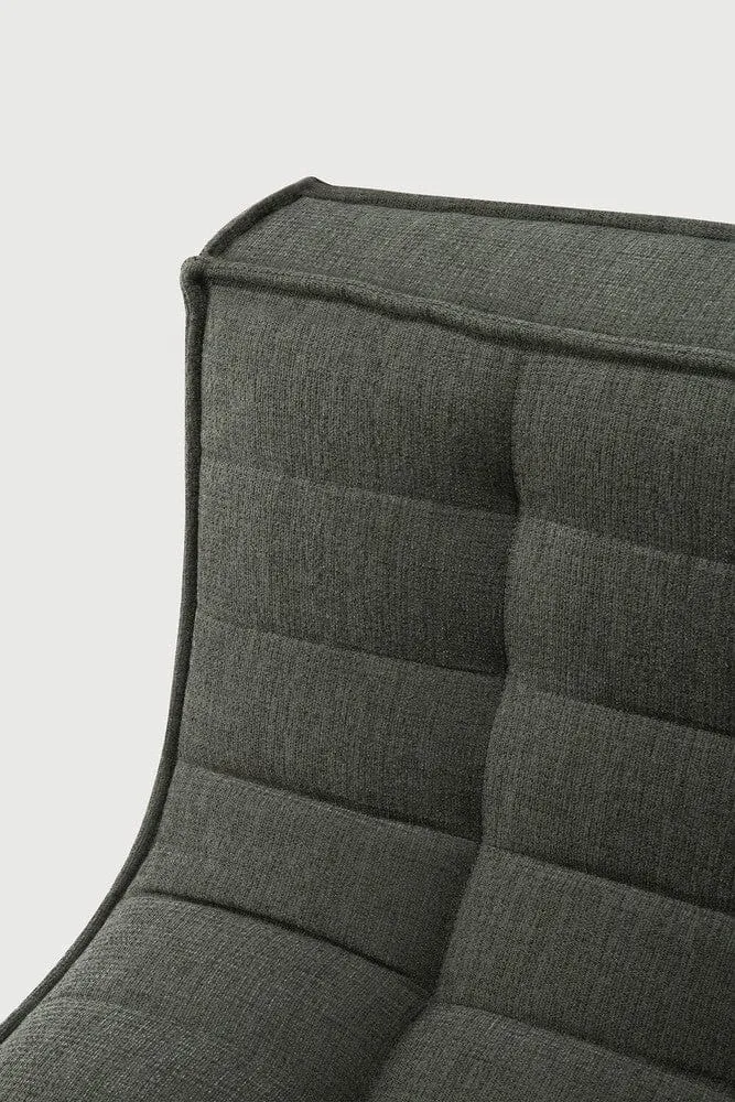 Ethnicraft Canapé Modulaire N701 - Tissu Éco (3 Places)