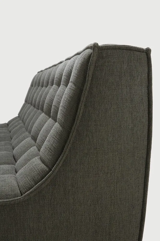 Ethnicraft Canapé Modulaire N701 - Tissu Éco (3 Places)