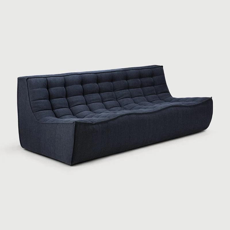 Ethnicraft Canapé Modulaire N701 - Tissu Éco (3 Places)