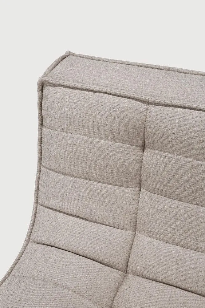 Ethnicraft Canapé Modulaire N701 - Tissu Éco (1 Place)