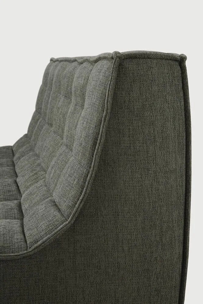 Ethnicraft Canapé Modulaire N701 - Tissu Éco (2 Places)