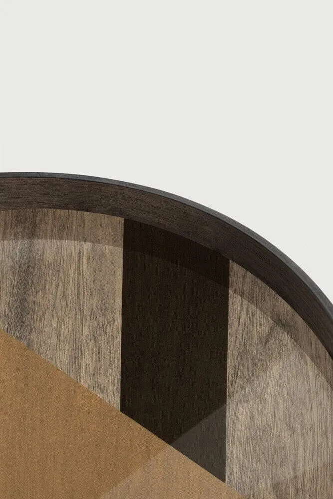 Ethnicraft Plateau en Verre Angle - Rond - Grand Ø 92 cm