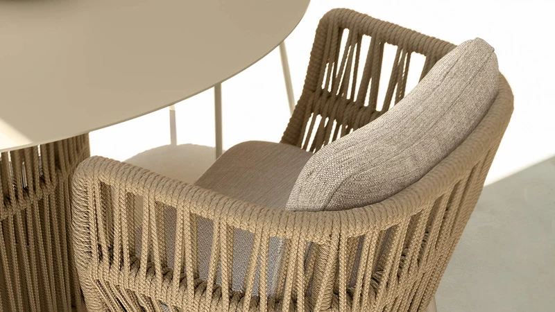 Cliff chaise de salle à manger pour l'extérieur