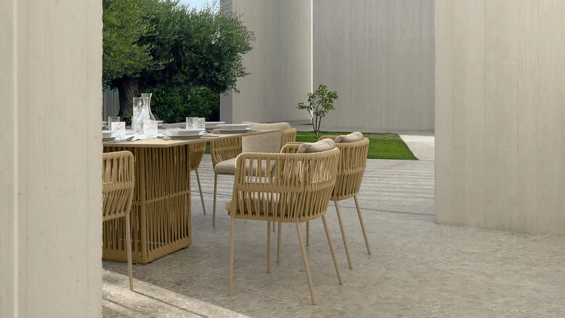 Cliff chaise de salle à manger pour l'extérieur