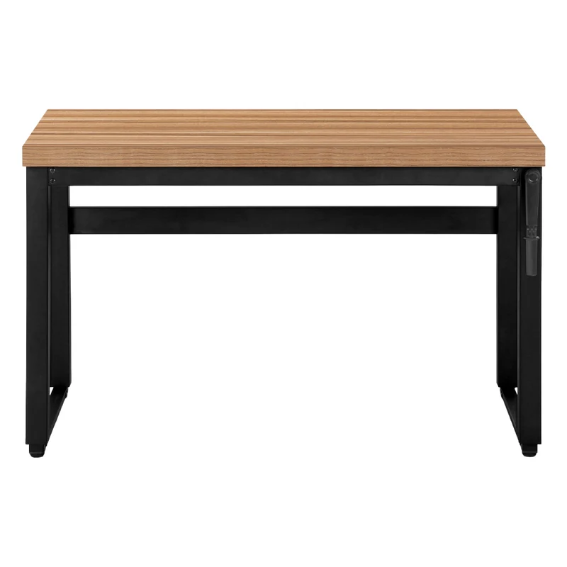 Bureau de travail ajustable en bois/MDF et métal noir - I 7675-7676-7677