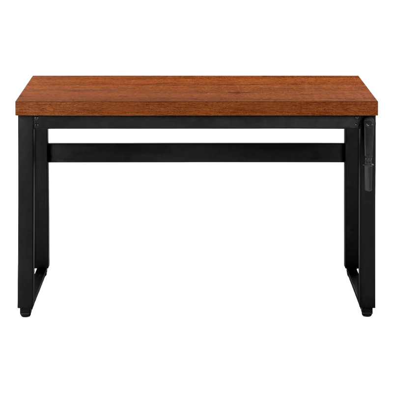 Bureau de travail ajustable en bois/MDF et métal noir - I 7675-7676-7677